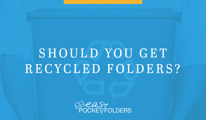 What’s more eco-friendly: recycled paper or non-recycled paper? The quest for green pocket folders.